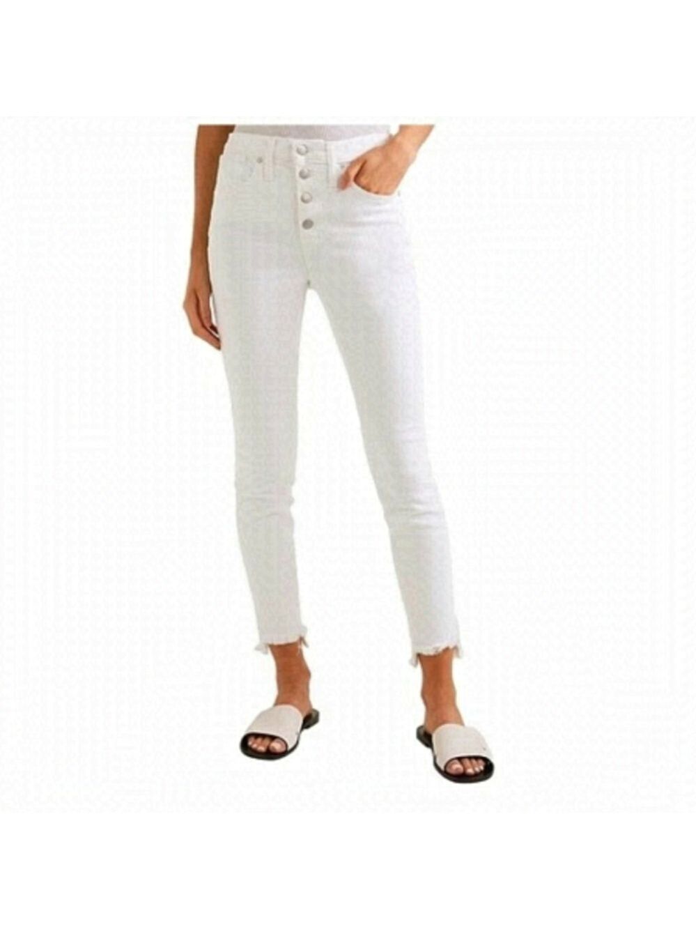Madewell | 9" Mid-Rise Skinny Jeans in Pure White